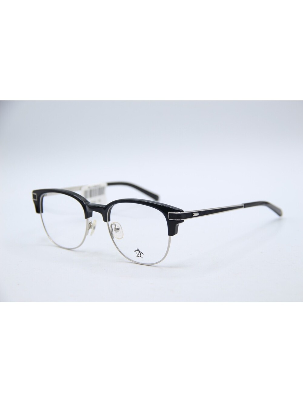 Penguin The Princeton Bk Black Silver Authentic Eyeglasses 50-19-140